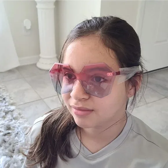 New trendy 2019 hexagon woman Sunglasses100% UV - Picture 4 of 4